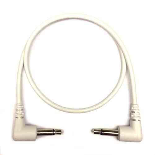 Tendrils Right Angled Eurorack Patch Cable (6 Pack – 30cm – White)