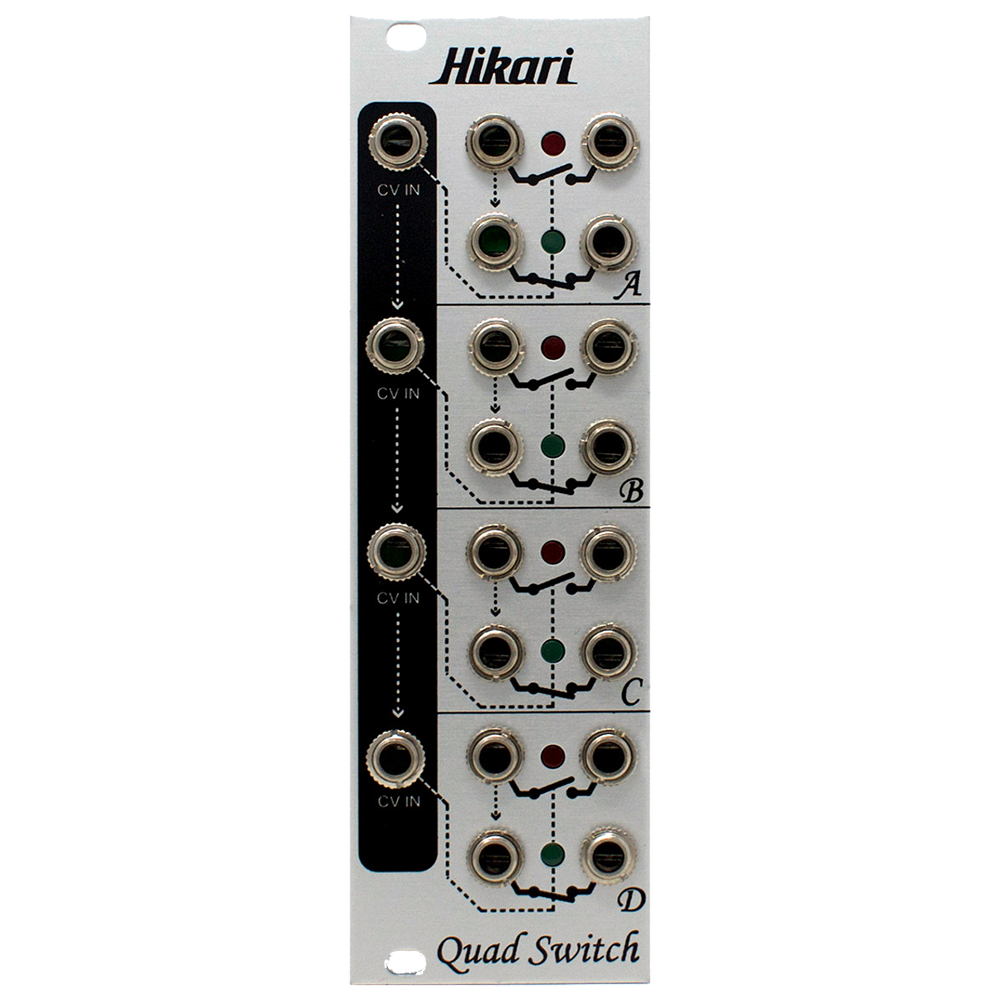 Hikari Instruments Quad Switch Eurorack Four Channel Switch CV Module