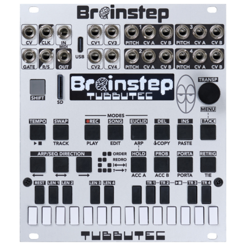 Tubbutec Brainstep Eurorack Sequencer Envelope Modulation Generator Module (Silver)