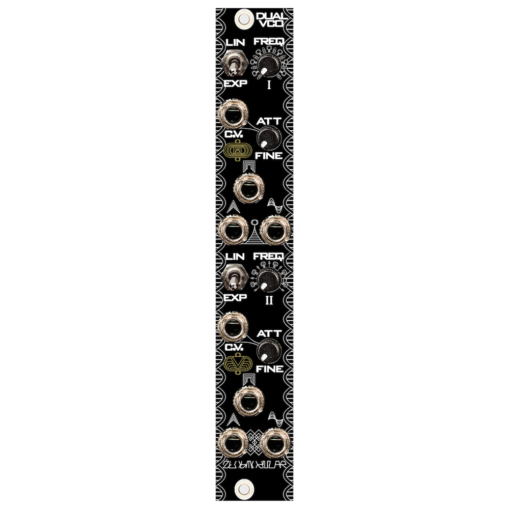 Zlob Modular Dual VCO Eurorack Dual Analog Voltage Controlled Oscillator Module