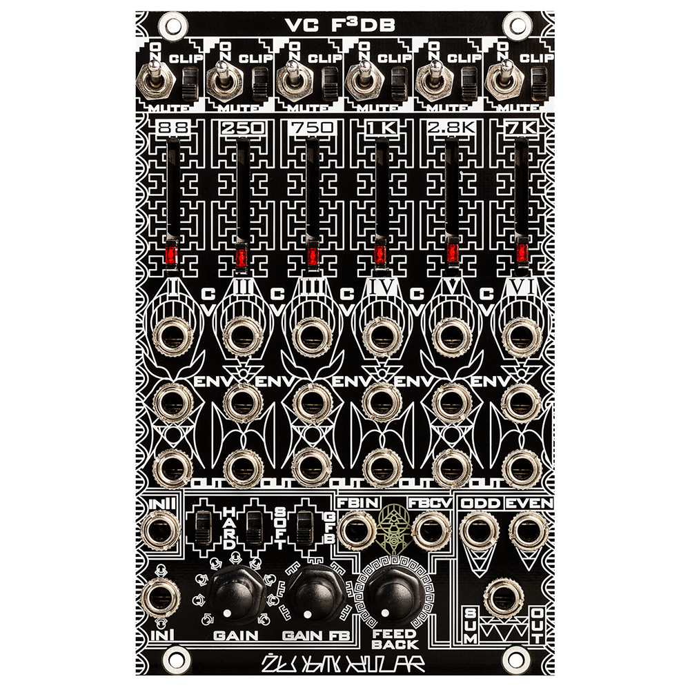 Zlob Modular VC F3DB Eurorack Fixed Filter Bank Module