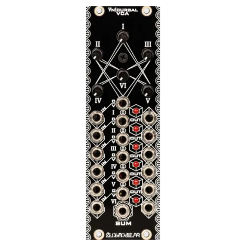 Zlob Modular Vnicursal Eurorack 6 Channel VCA Module