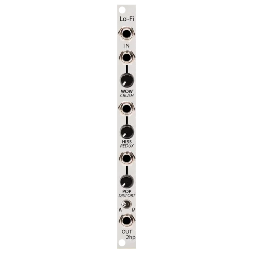 2hp Lo-Fi Eurorack Analog Digital Degradation Emulator Module (Silver)