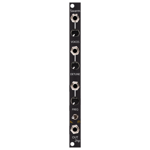 2hp Swarm Eurorack Hyper-Saw Pulsewave Oscillator Module (Black)