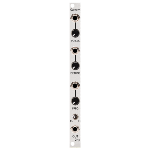 2hp Swarm Eurorack Hyper-Saw Pulsewave Oscillator Module (Silver)