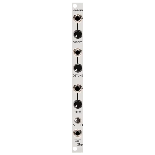 2hp Swarm Eurorack Hyper-Saw Pulsewave Oscillator Module (Silver)