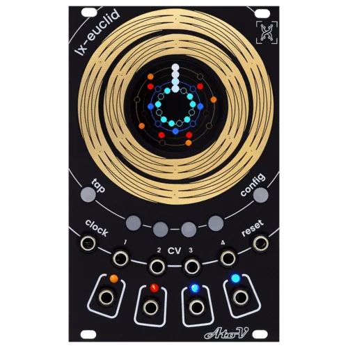 AtoVproject lx-Euclid Eurorack Four Channel Trigger Sequencer Module