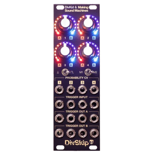 Making Sound Machines X DivKid DivSkip Eurorack Four Channel Trigger Gate Processor Module