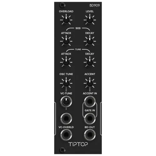 Tiptop Audio BD909 Analogue Bass Drum Eurorack Module (Black)