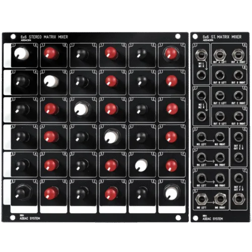 ADDAC 814 Eurorack 6×6 Stereo Matrix Mixer Module