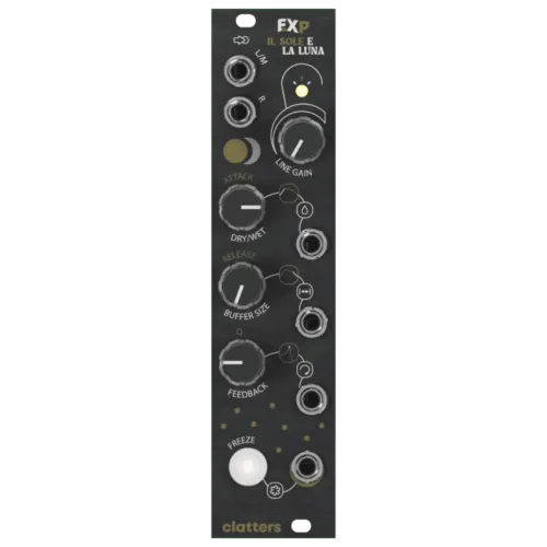 Clatters Machines EXP-FX Sibilla Expander Eurorack Module (Black)