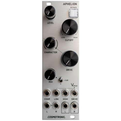 Cosmotronic Aphelion Eurorack Stereo Distortion, Filter and VCA Module (Silver)