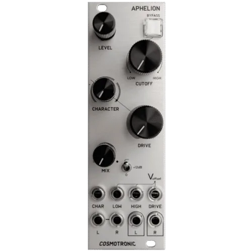 Cosmotronic Aphelion Eurorack Stereo Distortion, Filter and VCA Module (Silver)