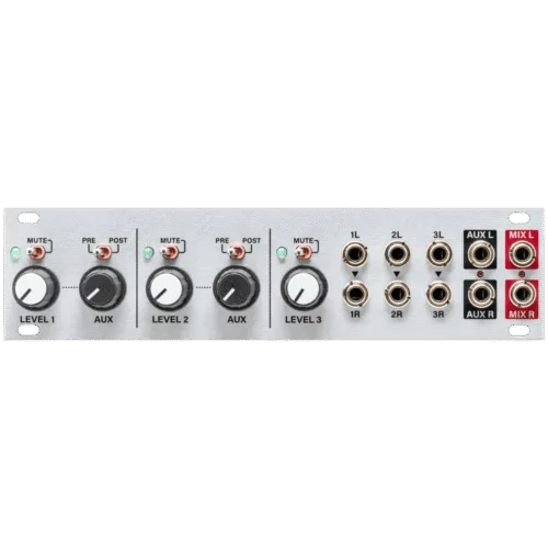 Intellijel Aux Mix 1U Eurorack Stereo Mixer Module