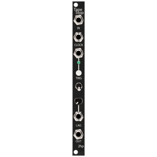 2hp Tape Stop Eurorack Clock-syncable Tape Effect Module (Black)