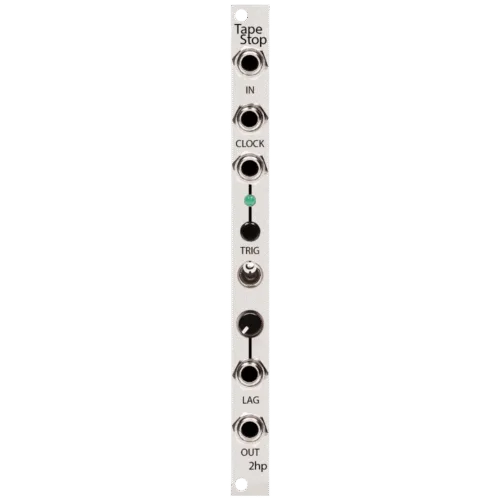 2hp Tape Stop Eurorack Clock-syncable Tape Effect Module (Silver)