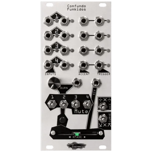 Noise Engineering Confundo Funkidos Eurorack Rhythm Crossfader Module (Silver)