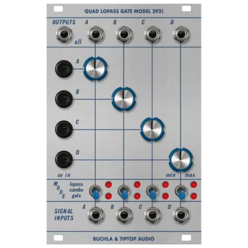 Buchla and Tiptop Audio 292t Eurorack Quad Low Pass Gate Module