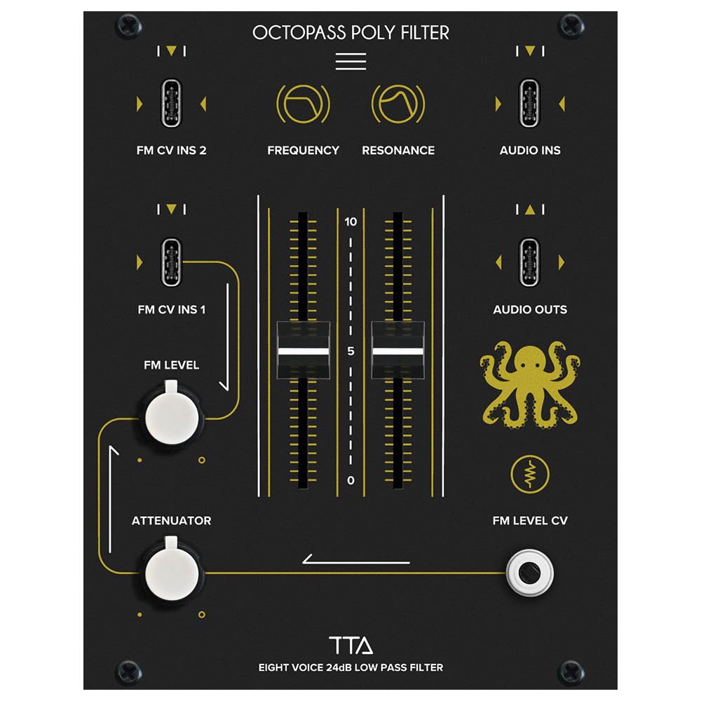 Tiptop Audio ART Octopass Eurorack Polyphonic Low Pass Filter Module