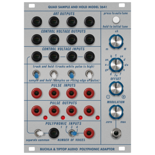 Buchla and TipTop Audio 264t Eurorack Quad Sample and Hold Polyphonic Adaptor Module