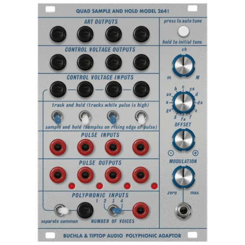 Buchla and TipTop Audio 264t Eurorack Quad Sample and Hold Polyphonic Adaptor Module