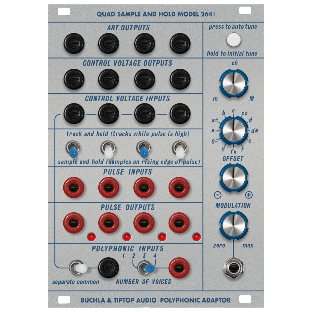 Buchla and TipTop Audio 264t Eurorack Quad Sample and Hold Polyphonic Adaptor Module