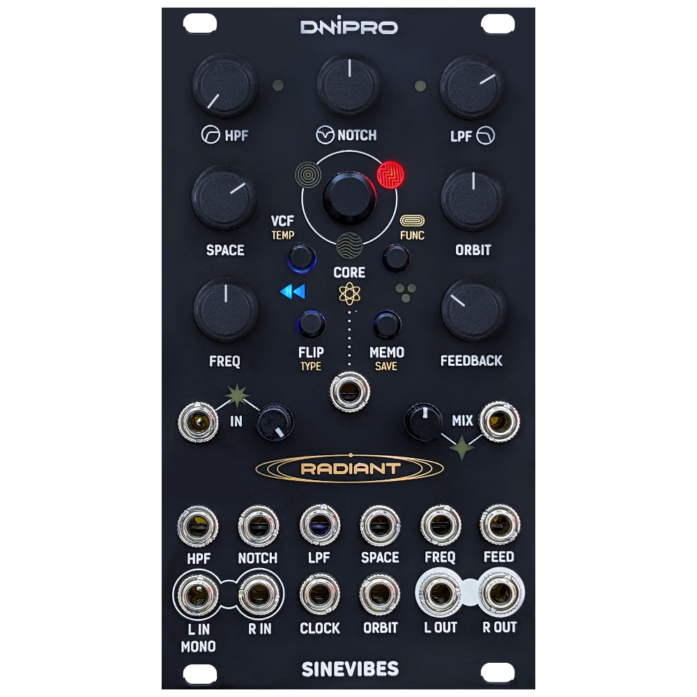 Dnipro Modular X Sinevibes Radiant Eurorack Morphable Effect Processor Module