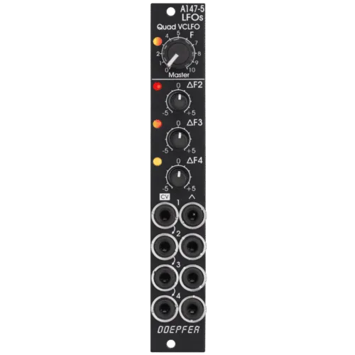 Doepfer A-147-5V Eurorack Quad Voltage Controlled LFO Module (Black)