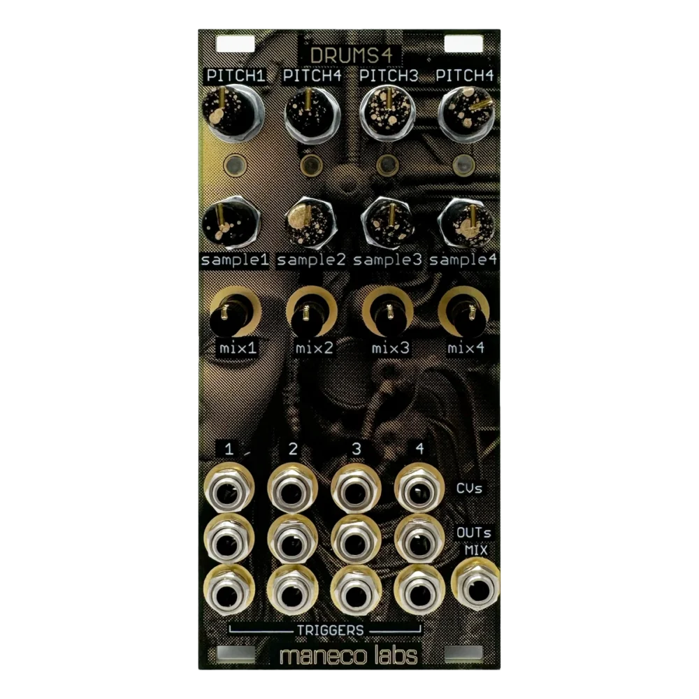 Maneco Labs Drums4 Eurorack Quad Voice Percussion Module