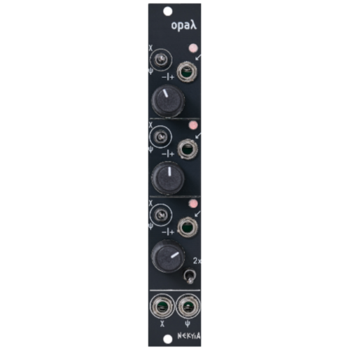 Nekyia Circuits Opal Eurorack Triple Switched Attenuverter Mixer Module