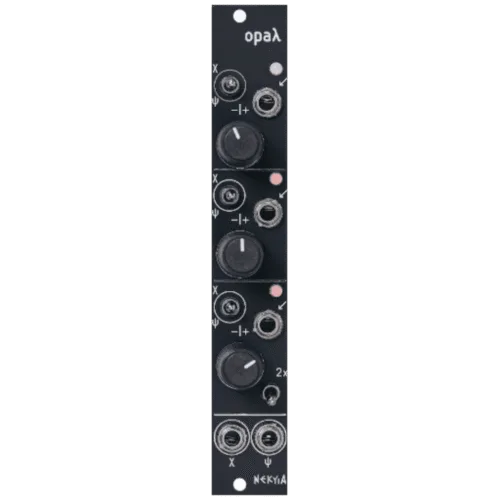Nekyia Circuits Opal Eurorack Triple Switched Attenuverter Mixer Module
