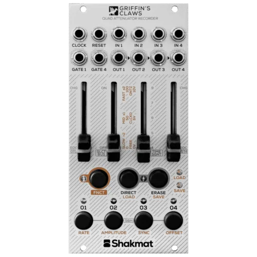 Shakmat Modular Griffin’s Claws Eurorack Quad Attenuator Recorder Module