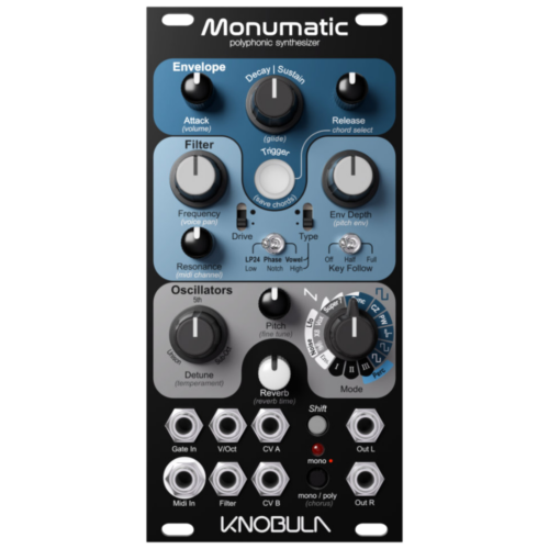 Knobula Monumatic Eurorack Polyphonic Synthesizer Module
