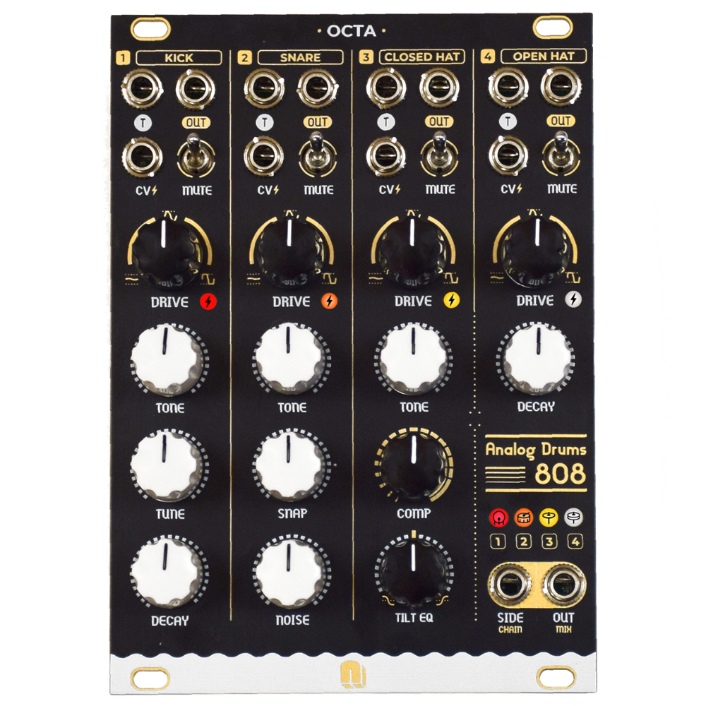 NANO Modules OCTA Eurorack Four Channel Analog Drum Module