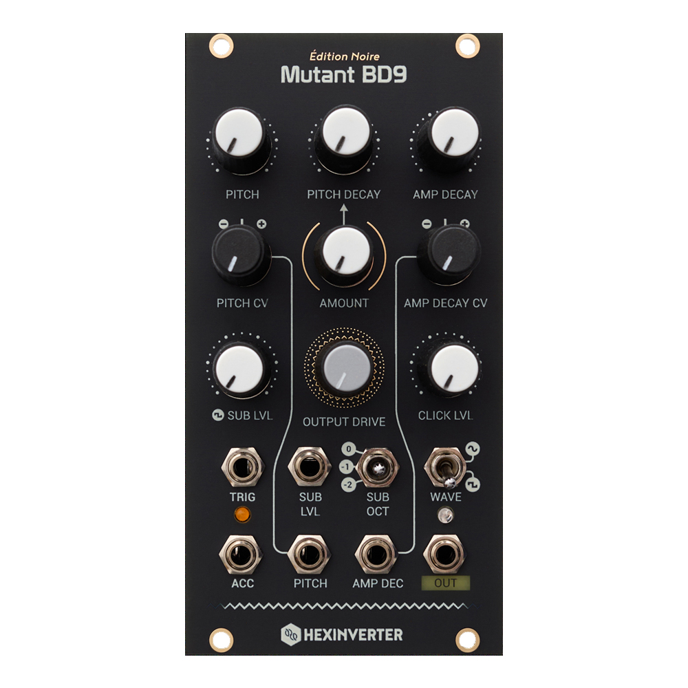 Hexinverter Electronique Mutant BD9 Eurorack 909 Kick Module