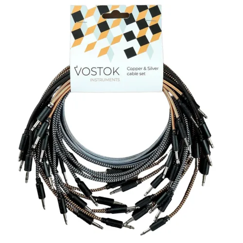Vostok Instruments Copper and Silver Eurorack Patch Cable Set