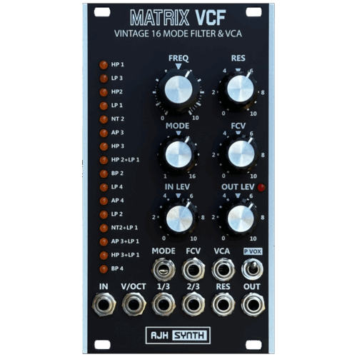AJH Synth Matrix VCF Eurorack Multimode Filter Module (Black)