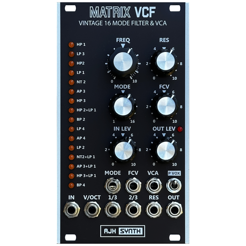 AJH Synth Matrix VCF Eurorack Multimode Filter Module (Black)