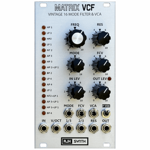 AJH Synth Matrix VCF Eurorack Multimode Filter Module (Silver)