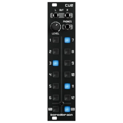 Boredbrain Cue Eurorack PFL Channel Monitor Expander Module (Xcelon)