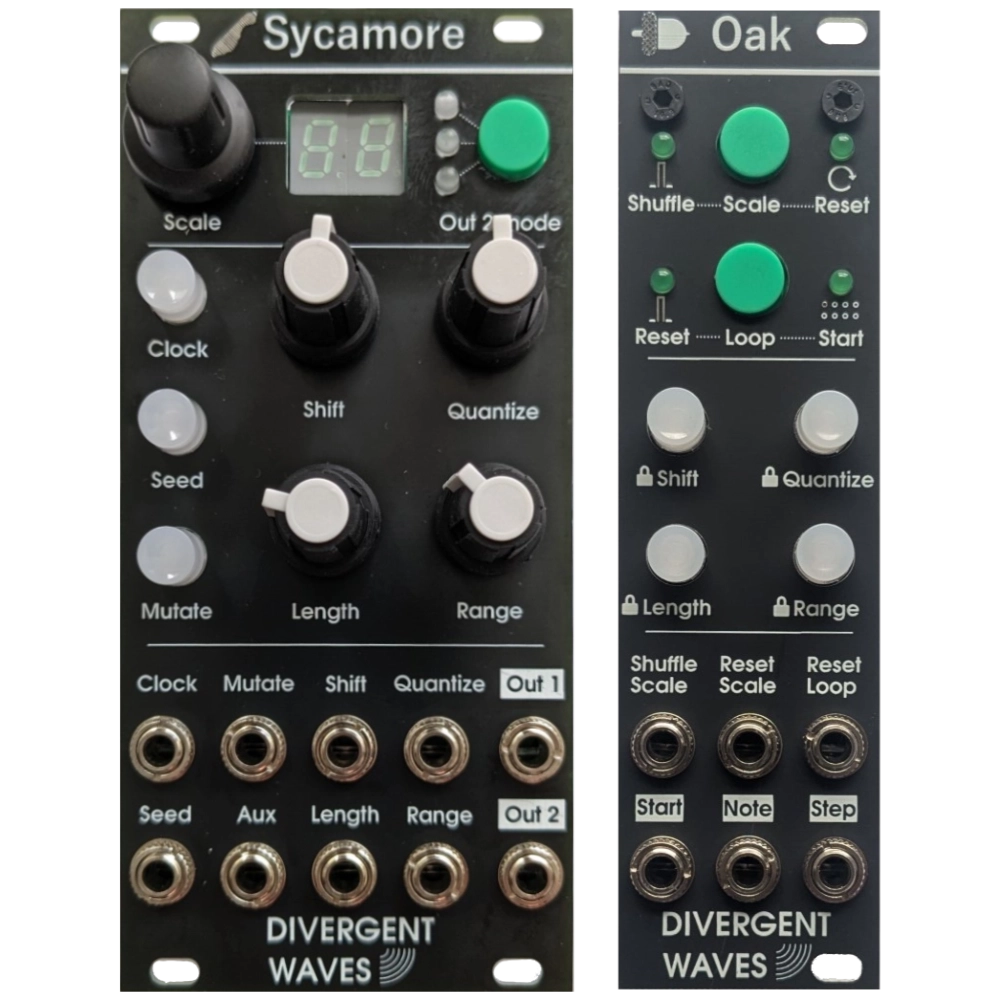 Divergent Waves Sycamore & Oak Eurorack Random Looping Sequencer Modules