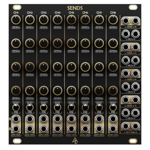 After Later Audio Sends Eurorack Stereo Matrix Mixer Module