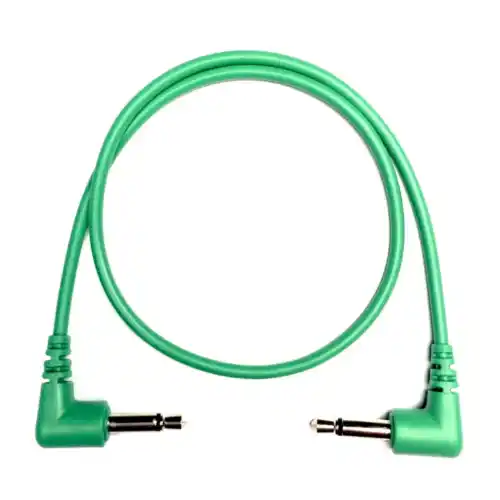 Tendrils Right Angled Eurorack Patch Cable (6 Pack – 30cm – Emerald)