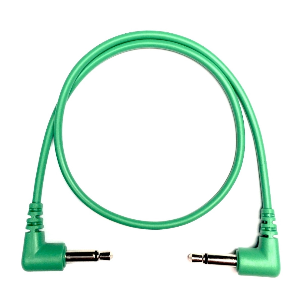 Tendrils Right Angled Eurorack Patch Cable (6 Pack – 30cm – Emerald)