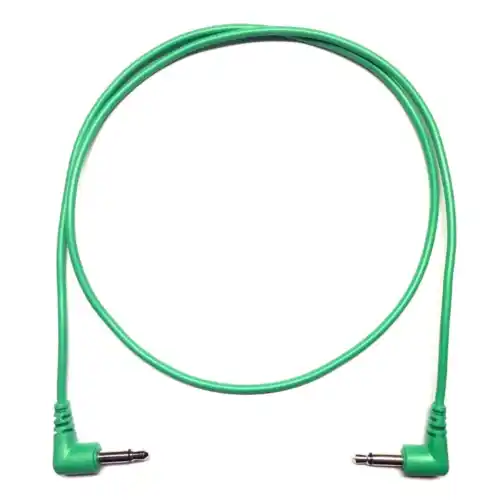 Tendrils Right Angled Eurorack Patch Cable (6 Pack – 60cm – Emerald)