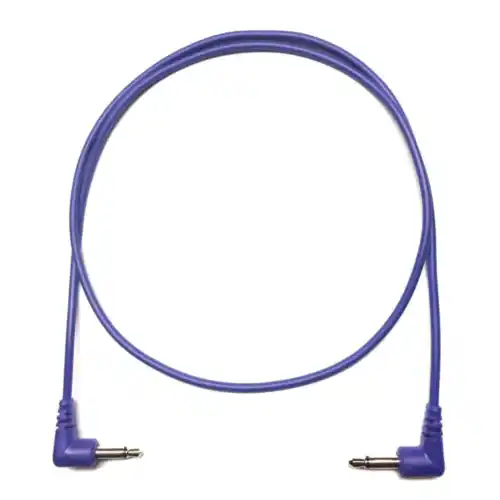 Tendrils Right Angled Eurorack Patch Cable (6 Pack – 45cm – Indigo)
