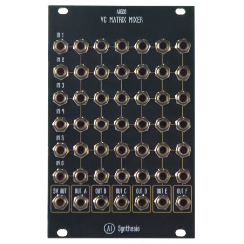 AI Synthesis AI028 VC Eurorack Stereo Matrix Mixer Module (Black)
