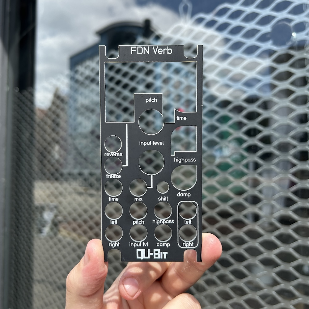 Qu-Bit Electronix Aurora FDN Verb Eurorack Alternate Panel Faceplate [B-Stock]