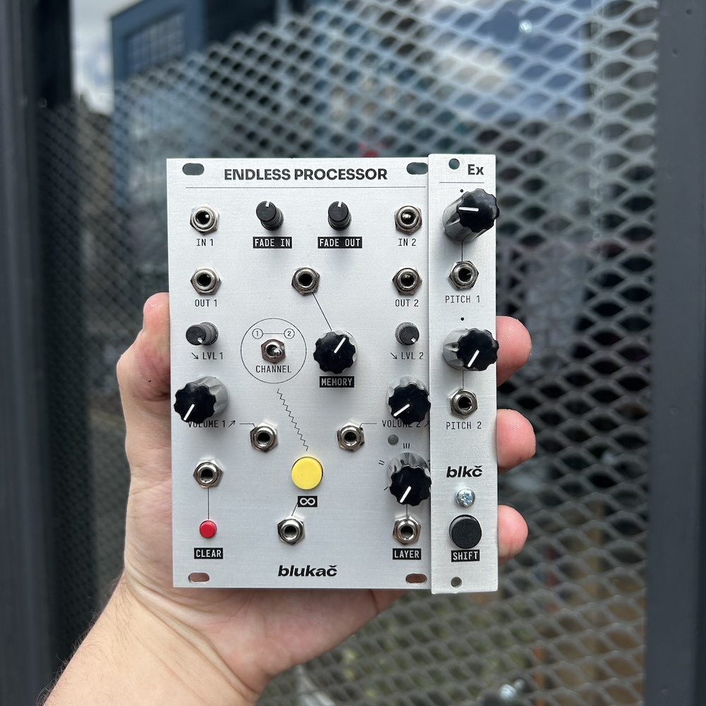 Blukac Endless Processor Eurorack Infinite Sustainer Module + Expander (Silver) [Ex-Demo]