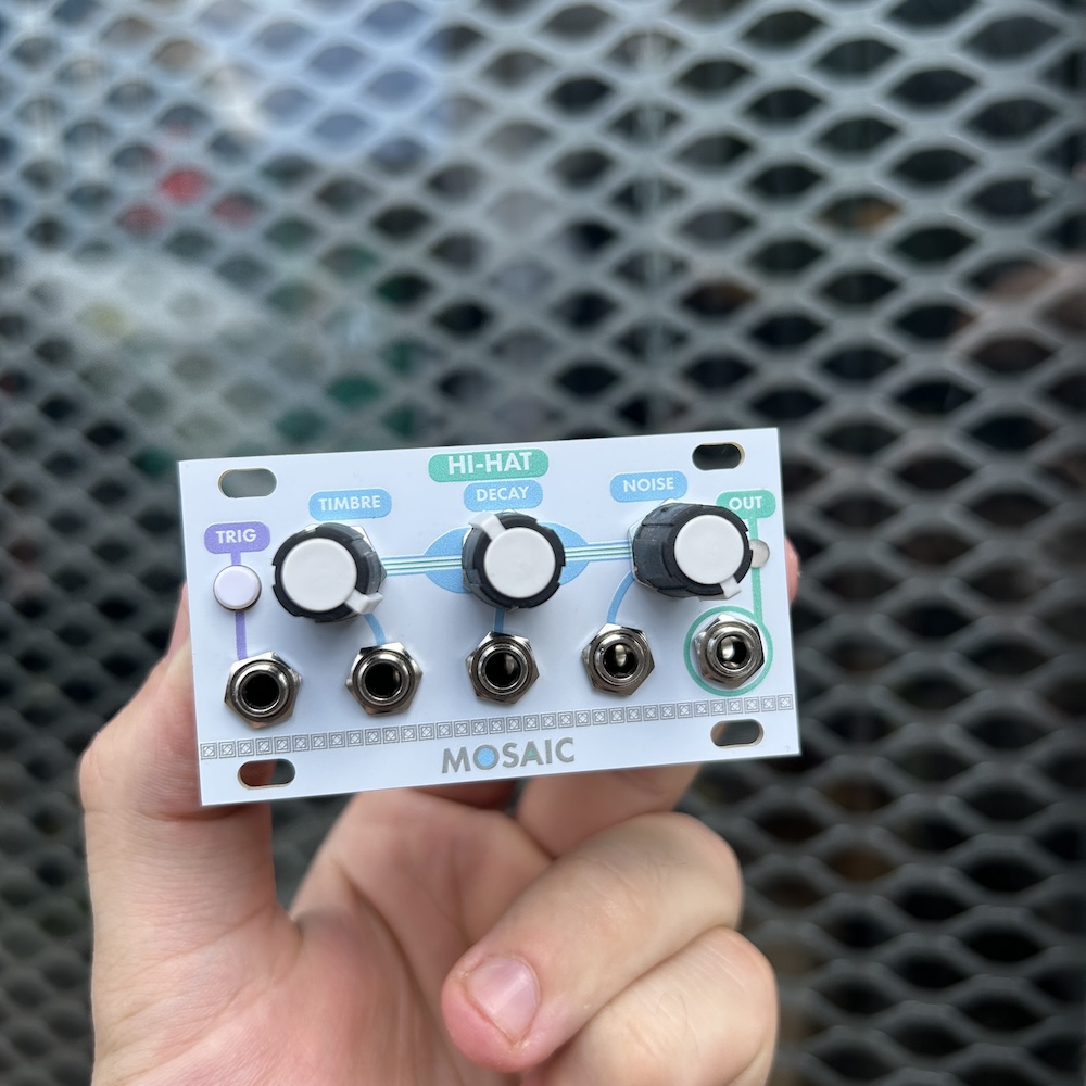 Mosaic Hi-Hat 1U Eurorack Module (White) [Ex-Demo]
